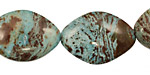 Blue Calsilica Jasper Horse Eye 24x18mm