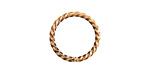 Nunn Design Antique Gold (plated) Grande Rope Jump Ring 17mm