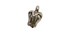 Green Girl Pewter Lily Drop 11x18mm