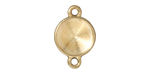TierraCast Gold (plated) Plain Round Frame Link 22x14mm