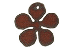 The Lipstick Ranch Rusted Iron Daisy Pendant 30mm