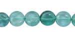 Blue Green Fluorite Puff Coin 10mm