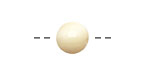 Tagua Nut Cream Round 11-12mm