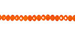 Poppy Crystal Faceted Rondelle 4mm
