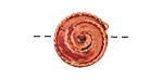 Patricia Healey Copper Coiled Rope Puff Coin 18mm