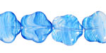 Czech Glass Ocean Waters 5 Petal Daisy 14mm