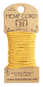Gold Hemp Twine 20 lb, 20 ft
