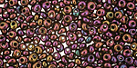TOHO Metallic Iris Purple Magatama 3mm Seed Bead