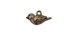 Green Girl Pewter Tiny Bird Dangle 17x9mm