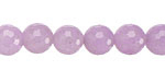 Lavender Candy Jade Faceted Round 10mm