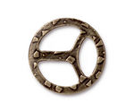 TierraCast Antique Brass (plated) Tribuckle 28mm