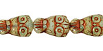 Czech Glass Bronzed Jade Owl 18x11mm