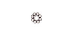 TierraCast Antique Silver (plated) Large Hole Beaded Heishi 2x8mm