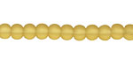 Amber Recycled Glass Rondelle 5x6mm