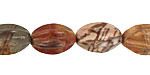 Red Creek Jasper Carved Melon 18x10-12mm