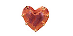 Patricia Healey Copper Bumpy Heart Button 19x20mm
