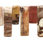 Wooden Jasper Thin Pillow Drop 10-12x18-32mm