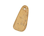 Yellow/Gold Beach Stone Pendant 13-23x26-40mm