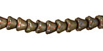 Czech Glass Deep Marina Bellflower 6x7mm