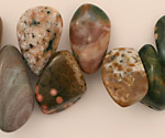 Ocean Jasper Freeform Nugget Drop 10-15x12-25mm