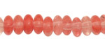 Cherry Quartz Rondelle 10mm