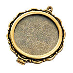 Nunn Design Antique Gold (plated) Large Scallop Locket 40mm