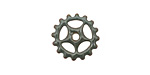 C-Koop Enameled Metal Steel Gray Small Sectioned Gear 16mm