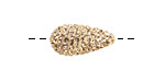 Light Peach Pave (w/ Preciosa Crystals) Teardrop 19x10mm (1.5mm hole)