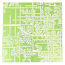 Lillypilly Lime Green Bamboo Anodized Aluminum Sheet 3"x3", 24 gauge