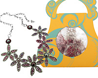 Glass Garden Violet Posey Necklace Kit