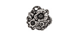 Green Girl Pewter Bouquet Toggle Clasp 19x18mm, 12mm bar