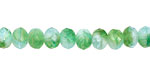 Czech Glass New Baby Boy Fire Polished Rondelle 5x7mm