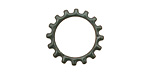 C-Koop Enameled Metal Steel Gray Open Gear 19mm