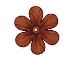 Lucite Espresso Clematis Flower 8x30mm