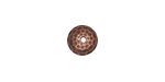 TierraCast Antique Copper (plated) Hammertone Dome Bead Cap 5x9mm
