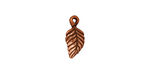 TierraCast Antique Copper (plated) Birch Leaf Charm 7x15mm