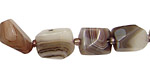 Botswana Agate Faceted Nugget 10-16x9-13mm