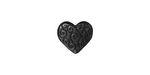 TierraCast Gunmetal Heart Scroll Bead 10x11mm