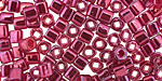 TOHO Gold Lustered Raspberry Cube 4mm Seed Bead