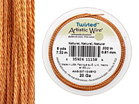 Twisted Artistic Wire Natural 20 gauge, 8 yards