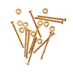 Nunn Design Brass Micro Screw & Nut Set
