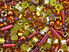 TOHO Ureshii Olivine/Orange Seed Bead Mix