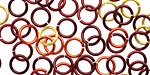Sonoran Sun Mix Enameled Copper Round Jump Ring 7mm, 18 gauge