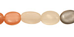 Moonstone (multi) Flat Oval 11-14x9-10mm
