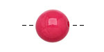 Tagua Nut Hot Pink Round 16mm