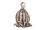 Nunn Design Antique Silver (plated) Large Poppy Pod Charm 20x28mm