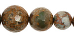 Copper Green Opal Faceted Round Graduated 8-18mm