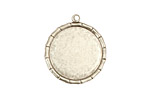 Stampt Antique Pewter (plated) Bamboo Round Setting 18mm