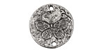 Green Girl Pewter Butterfly Myth Link 27mm