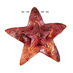 Patricia Healey Copper Stacked Star Pendant 44mm
